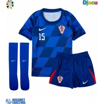 Hrvatska Mario Pasalic #15 Gostujuci Dres za djecu EP 2024 Kratak Rukav (+ Kratke hlače)